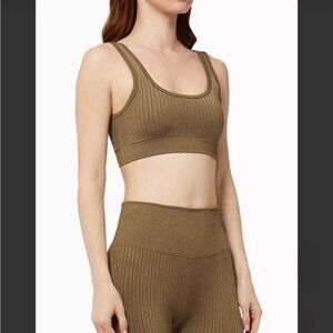 GOOD AMERICAN Shine Tank Bralette in Ribbed Nylon